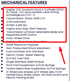 Mechanical Features