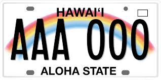 Hawaii License Plate Design and Format