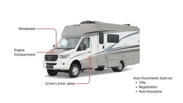 Where Is the VIN for My RV or Motorhome?