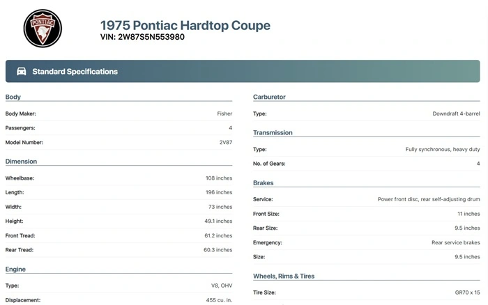 Vehicle history report