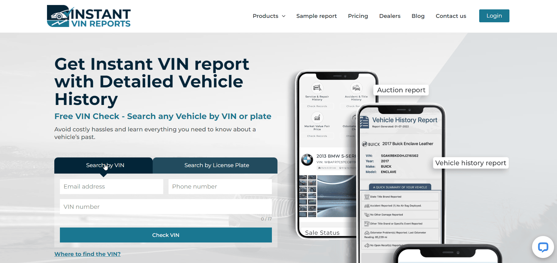 instavin reports