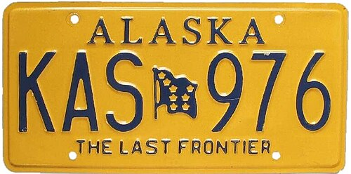 Alaska License Plate Design and Format