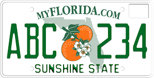 Florida License Plate and Design