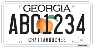 Georgia License Plate Design and Format