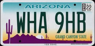 License Plate Design and Format in Arizona