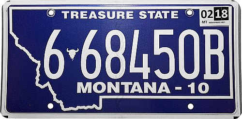 Montana License Plate Design and Format
