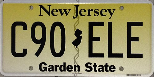 New Jersey License Plate Design and Format