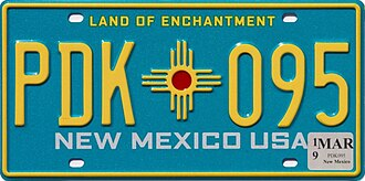 New Mexico License Plate Design and Format
