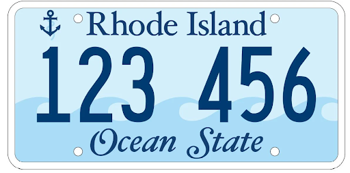 Rhode Island License Plate Designs and Formar