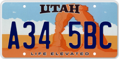 Utah License Plate Design and Format